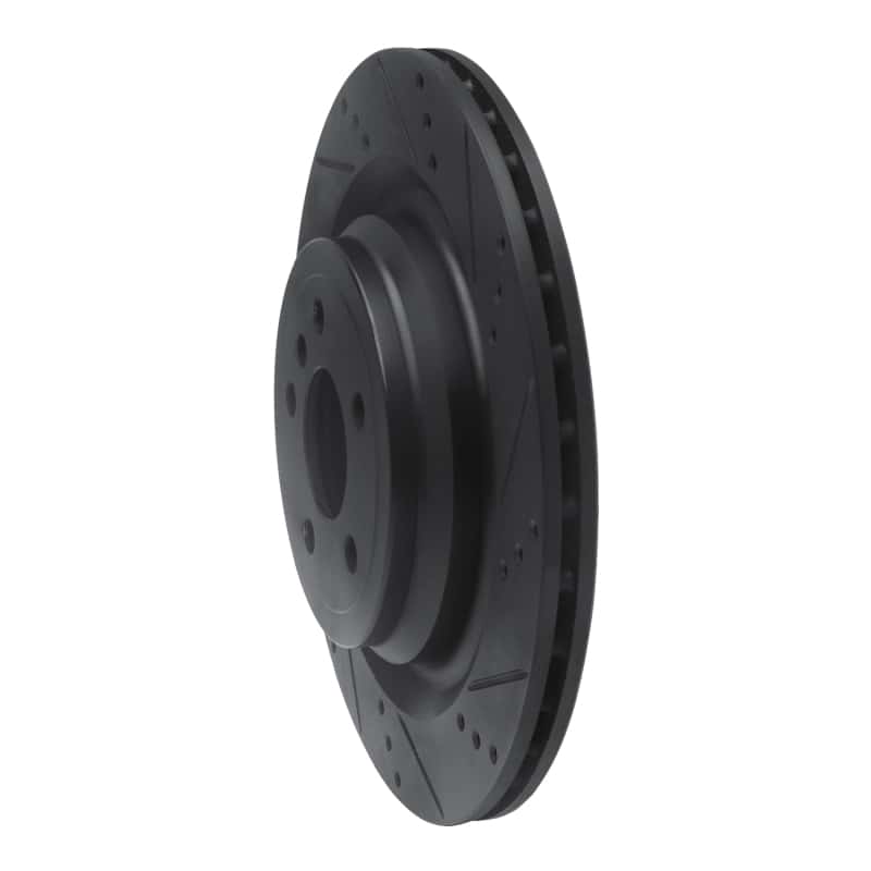 R1 Concepts — R1 13-19 Mercedes-Benz GLS450 Rear Right Drilled & Slotted Black Brake Rotor
R1 Brake Rotor Drill - view 2