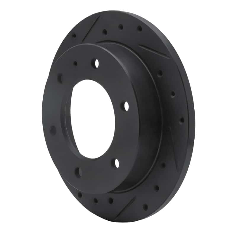 R1 Concepts — R1 88-95 Isuzu AMIGO Rear Left Drilled & Slotted Black Brake Rotor
R1 Brake Rotor Drill - view 2