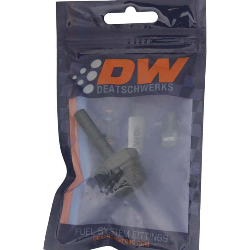 DeatschWerks — DeatschWerks 10AN ORB Male to 5/16in Male EFI Quick Connect Adapter - Anodized Matte Black
Lines & Fittings - view 2