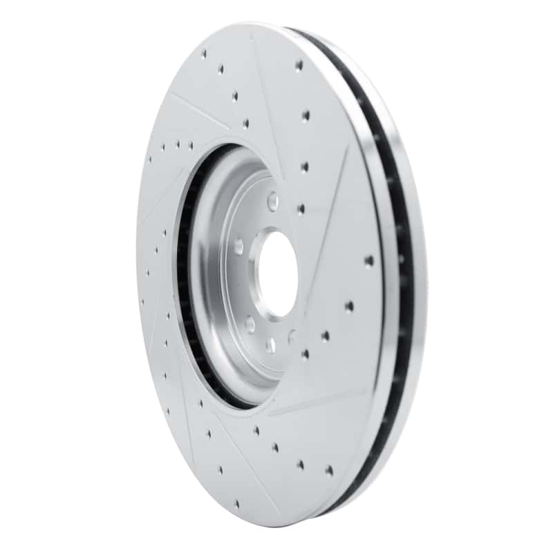 R1 Concepts — R1 16-24 Jaguar XF Front Left Drilled & Slotted Silver Brake Rotor
R1 Brake Rotor Drill - view 4