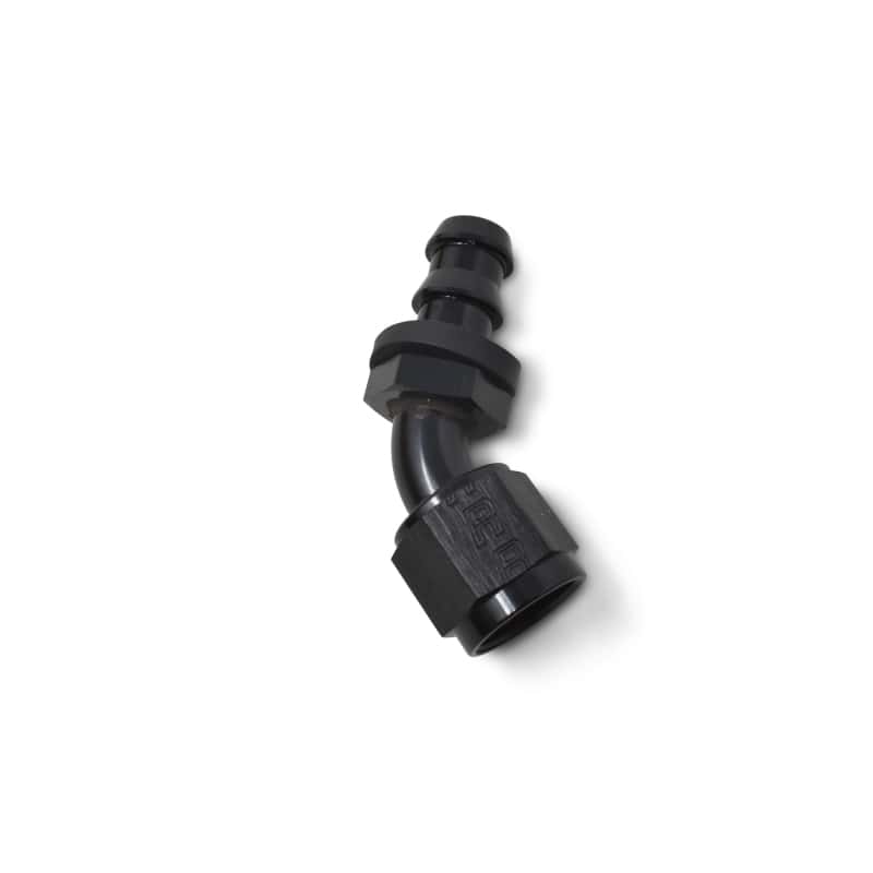 Russell — Russell Performance -6 AN Twist-Lok 45 Degree Hose End (Black)
Hose Fitting - view 5