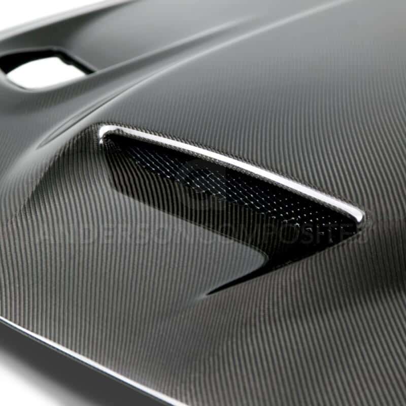 Anderson Composites — Anderson Composites 15-16 Dodge Challenger Hellcat Carbon Fiber Hood - view 5