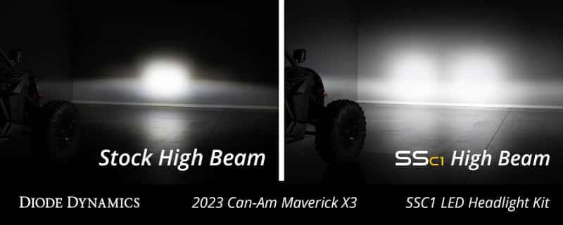 Diode Dynamics — Diode Dynamics 17-24 Can-Am Maverick X3 C1 Headlamp Kit - Sport White ABL (Pair) - view 9
