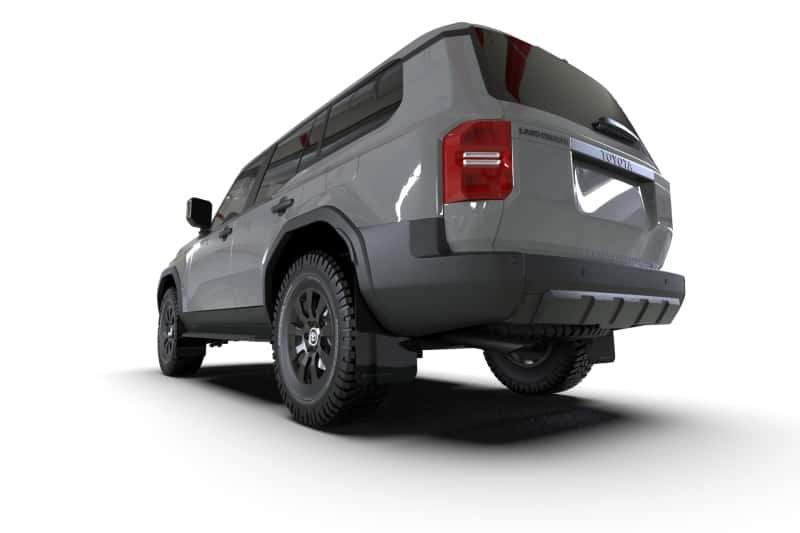 Rally Armor — Rally Armor 22-26 Toyota Land Cruiser Black UR Mud Flap Metallic Black Logo
Mud Flap - view 5