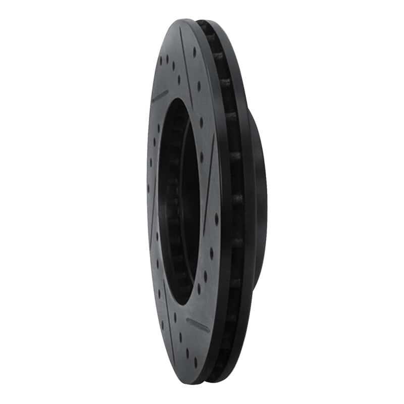 R1 Concepts — R1 90-91 Toyota Celica Front Left Drilled & Slotted Black Brake Rotor
R1 Brake Rotor Drill - view 4