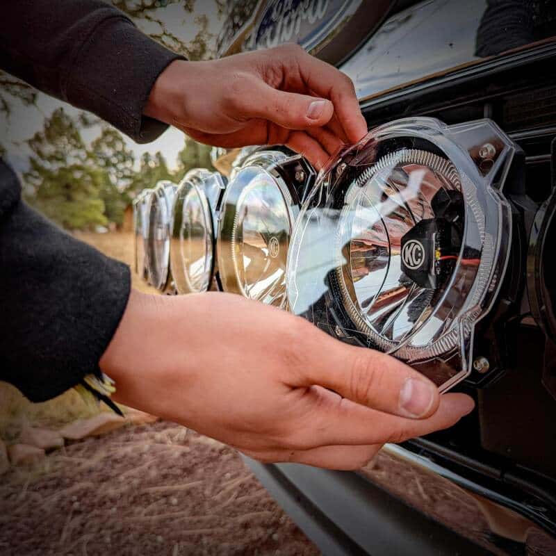KC HiLiTES — KC HiLiTES 6in. Light Shield for Gravity Pro6 LED Lights (Single) - Clear - view 2