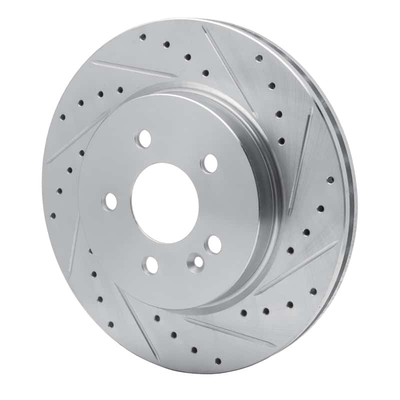 R1 Concepts — R1 98-05 Mercedes-Benz ML430 Front Right Drilled & Slotted Silver Brake Rotor
R1 Brake Rotor Drill - view 2