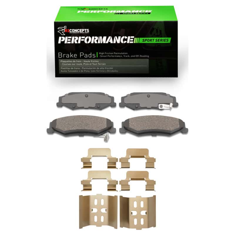 R1 Concepts — R1 97-13 Chevrolet Corvette Rear Performance Sport Pads & Hardware Kit
R1 Performance Sport - view 1