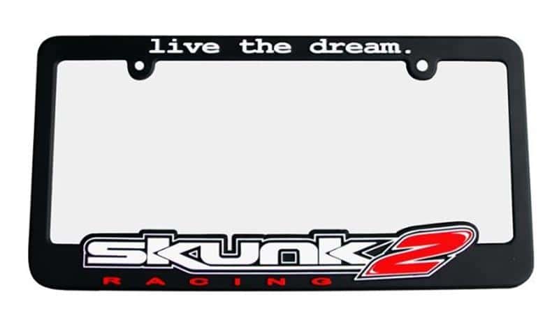 Skunk2 Racing — Skunk2 Live The Dream License Plate Frame
License Plate Frame - view 2