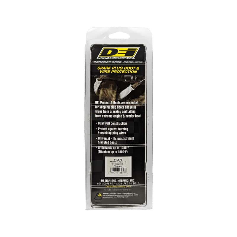 DEI — DEI Protect-A-Wire 4 Cylinder Kit - Titanium
SprkPlgBootProt - view 5