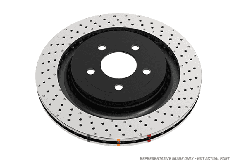 DBA — DBA 11-13 BMW 1 Series M Rear 4000 Series Drilled Rotors
Brake Rotor - view 1