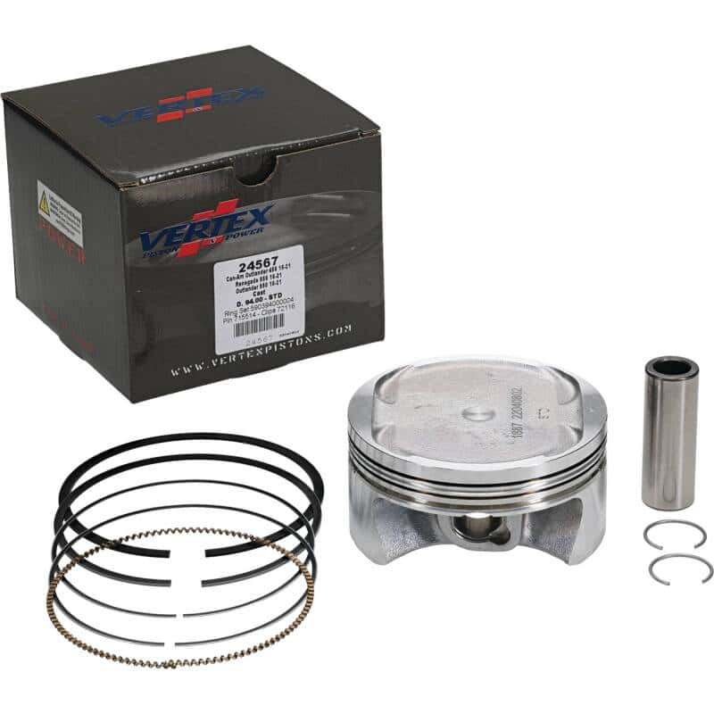 Vertex Pistons — Vertex Piston 17-21 Can-Am Outlander 450 4x4 450cc Cast Replica Piston Kit - view 2