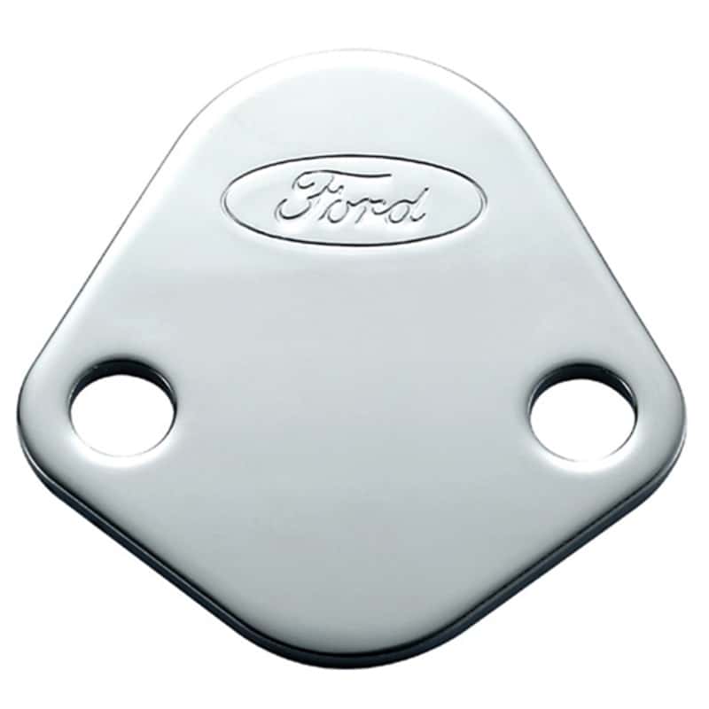 Ford Racing — Ford Racing Ford Logo Fuel Pump Blockoff Plate - Chrome
FuelPmpBlk-OffPlt - view 2