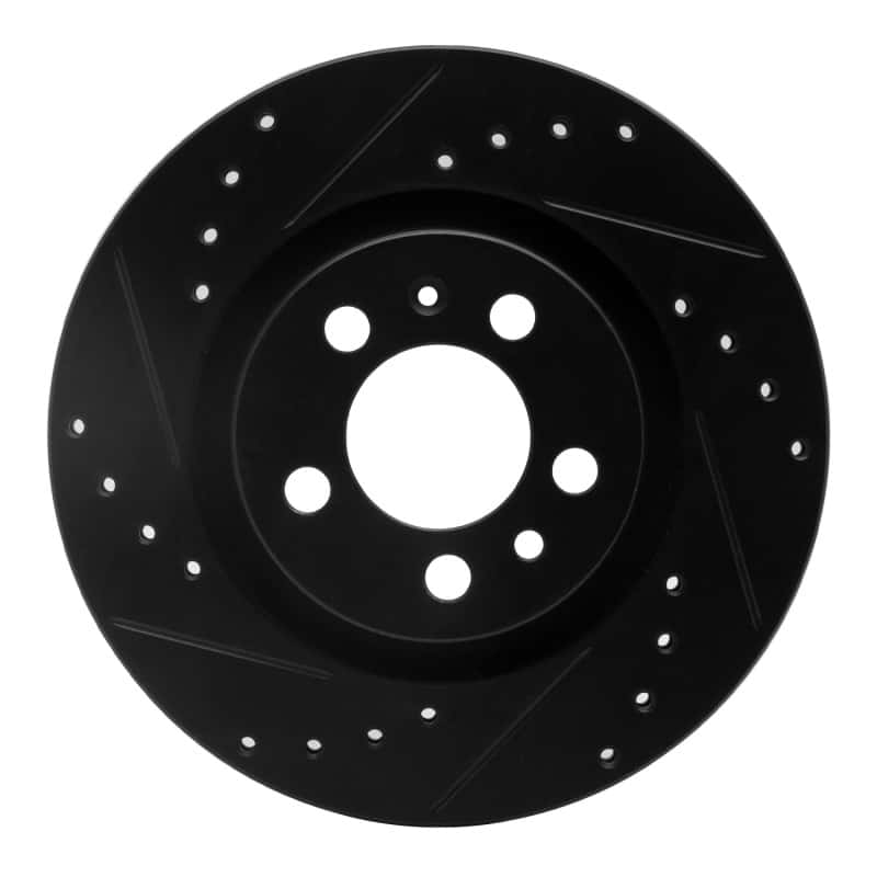 R1 Concepts — R1 98-15 Volkswagen Beetle Front Left Drilled & Slotted Black Brake Rotor
R1 Brake Rotor Drill - view 1