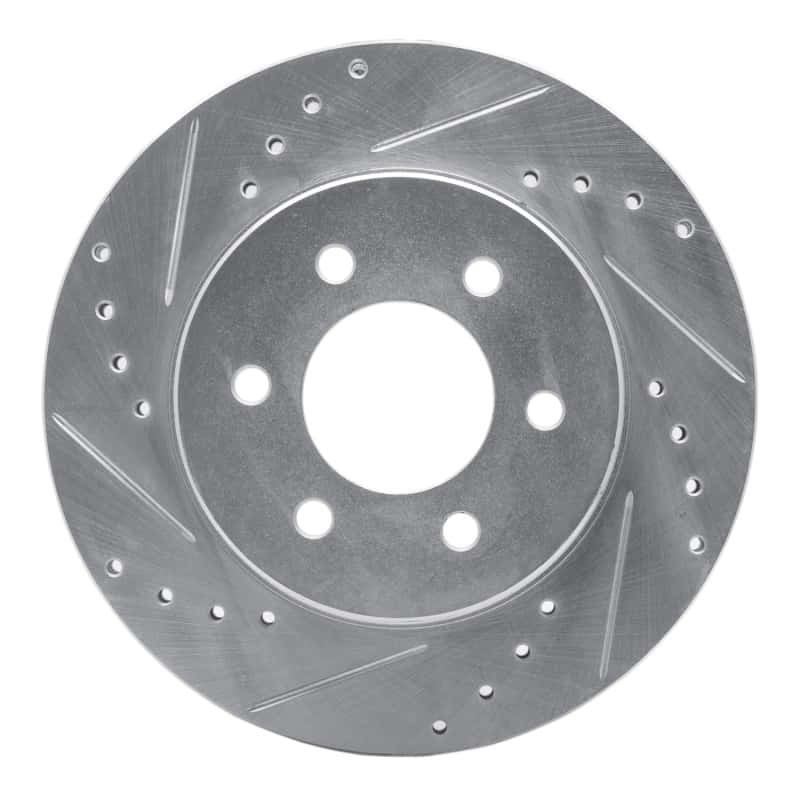 R1 Concepts — R1 91-96 Dodge Dakota 4WD Front Left Drilled & Slotted Silver Brake Rotor
R1 Brake Rotor Drill - view 1