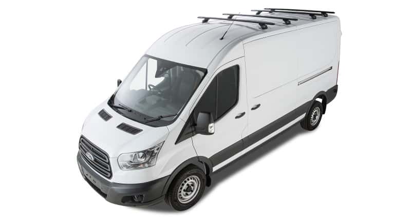 Rhino-Rack — Rhino-Rack 14-21 Ford Transit 2 Door Wagon Vortex RLTP 4 Bar Roof Rack - Black
Roof Rack - view 1