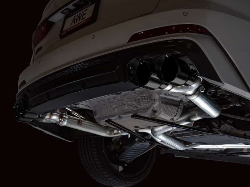 AWE Tuning — AWE Tuning 19-23 Audi C8 S6/S7 2.9T V6 AWD Track Edition Exhaust - Diamond Black Tips
Track Exhaust - view 2