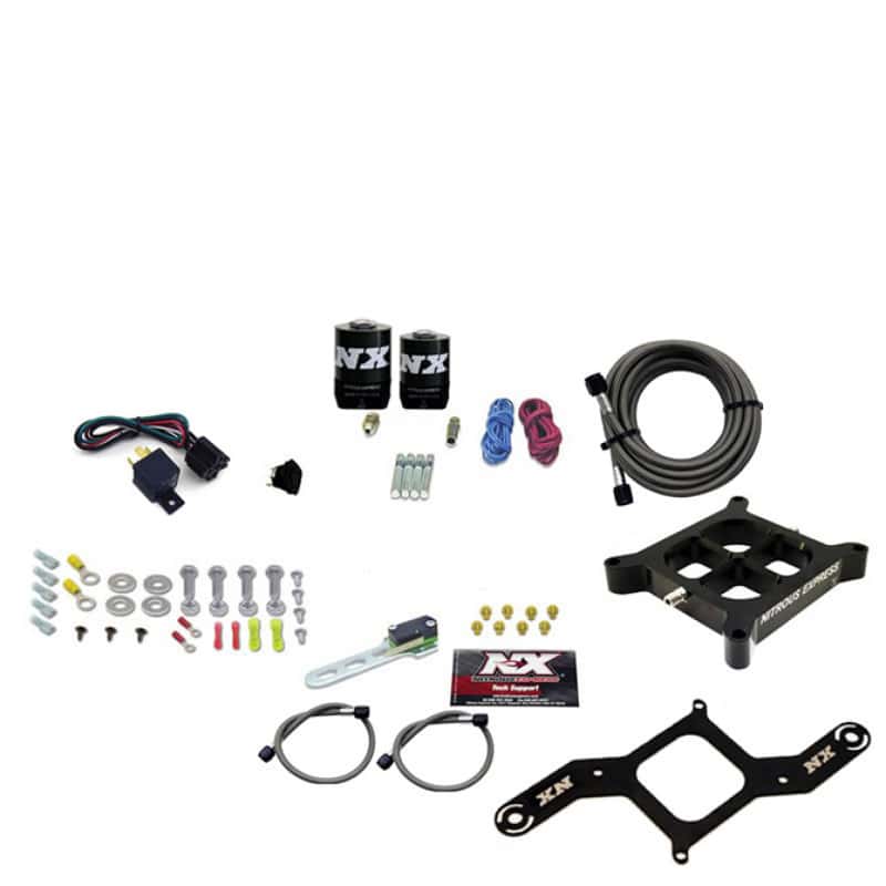 Nitrous Express — Nitrous Express 4150 Single Entry Crossbar Nitrous Plate Kit RNC (250-750HP) w/o Bottle
Injection System Kit
N2OSys - view 3