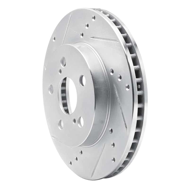 R1 Concepts — R1 16-22 Toyota Prius Front Left Drilled & Slotted Silver Brake Rotor
R1 Brake Rotor Drill - view 2