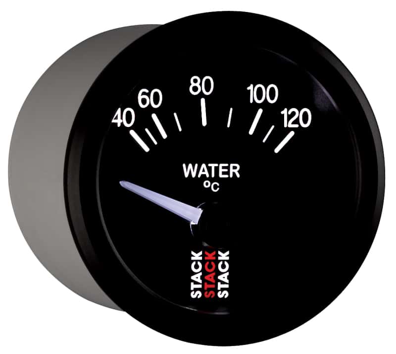 AutoMeter — Autometer 52mm Stack Instruments 40-120 Degree C Electric Water Temperature Gauge - Black
Ga WTmp Elec Bk 120C - view 6