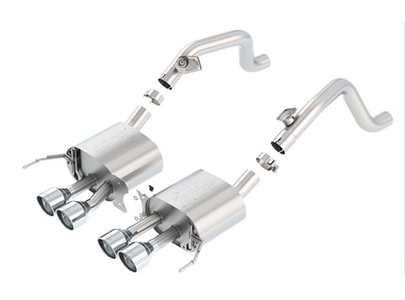 Borla — Borla 14-15 Chevy Corvette C7 w/o AFM w/o NPP Atak Rear Section Exhaust Quad Rd RL Tips
Axle-Back System
ExhstSysKt - view 2