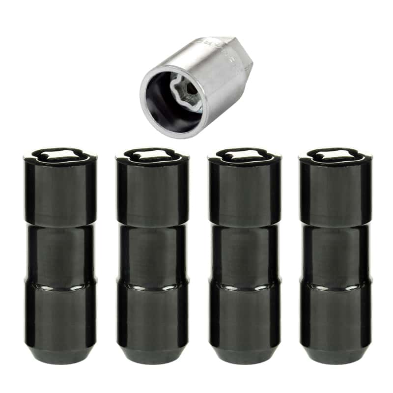 McGard — McGard Wheel Lock Nut Set - 4pk. (Cone Seat Duplex) 9/16-18 / 7/8 Hex / 2.5in. Length - Black - view 1