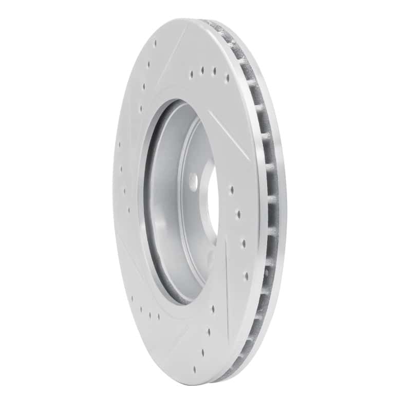 R1 Concepts — R1 02-08 Mini Cooper (Excl Clubman) Front Right Drilled & Slotted Silver Brake Rotor
R1 Brake Rotor Drill - view 4