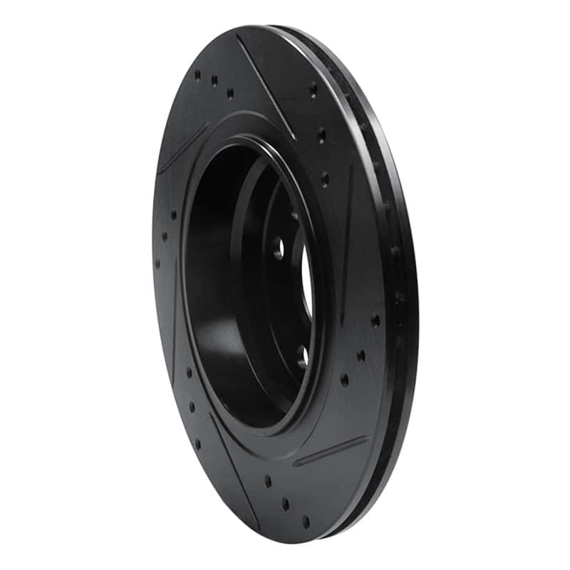R1 Concepts — R1 99-06 BMW 323I Rear Left Drilled & Slotted Black Brake Rotor
R1 Brake Rotor Drill - view 4