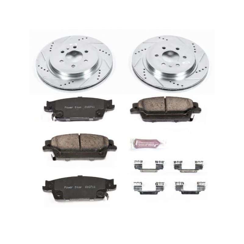 PowerStop — Power Stop 04-09 Cadillac SRX Rear Z23 Evolution Sport Brake Kit - view 1