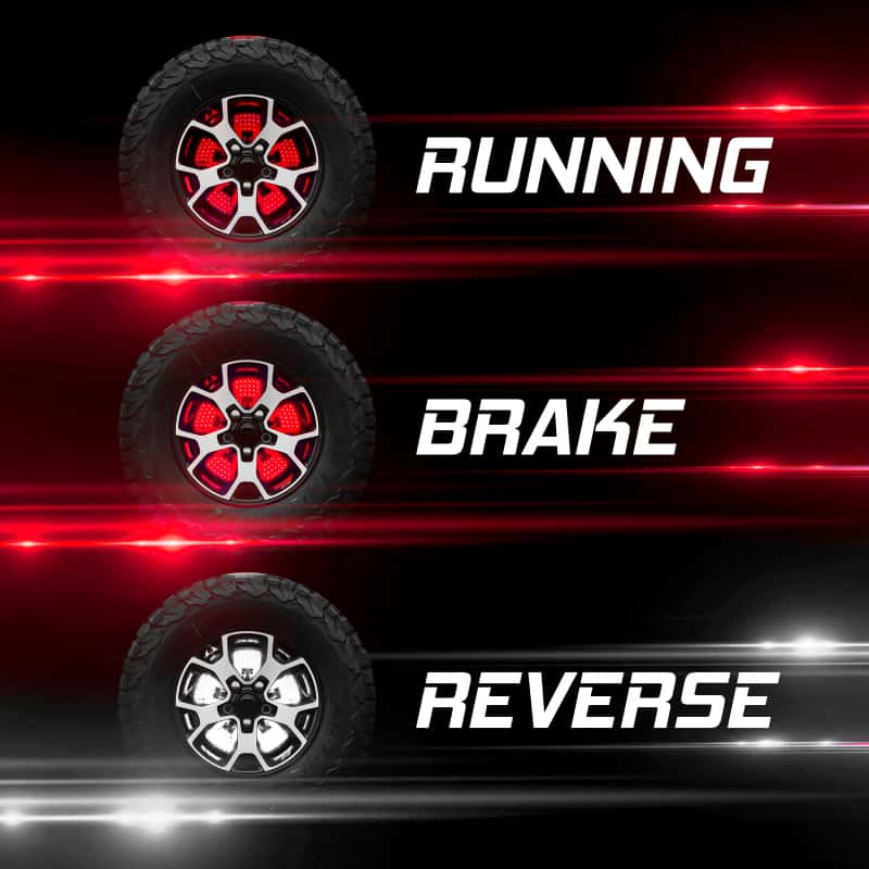 XKGLOW — XK Glow Jeep 5th Wheel Light w/ Brake, Running, Reverse and Turn Signal Lights - view 2
