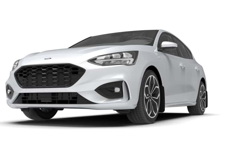 Rally Armor — Rally Armor 19-25 Ford Focus ST MK4 Red UR Mud Flap w/White Logo
Mud Flap - view 3