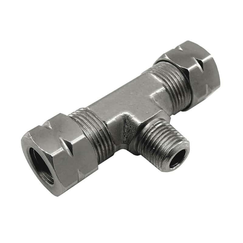 Nitrous Express — Nitrous Express 3/8 Compression x 1/8 Male NPT Branch T
AdptFitting
Fitting - view 3
