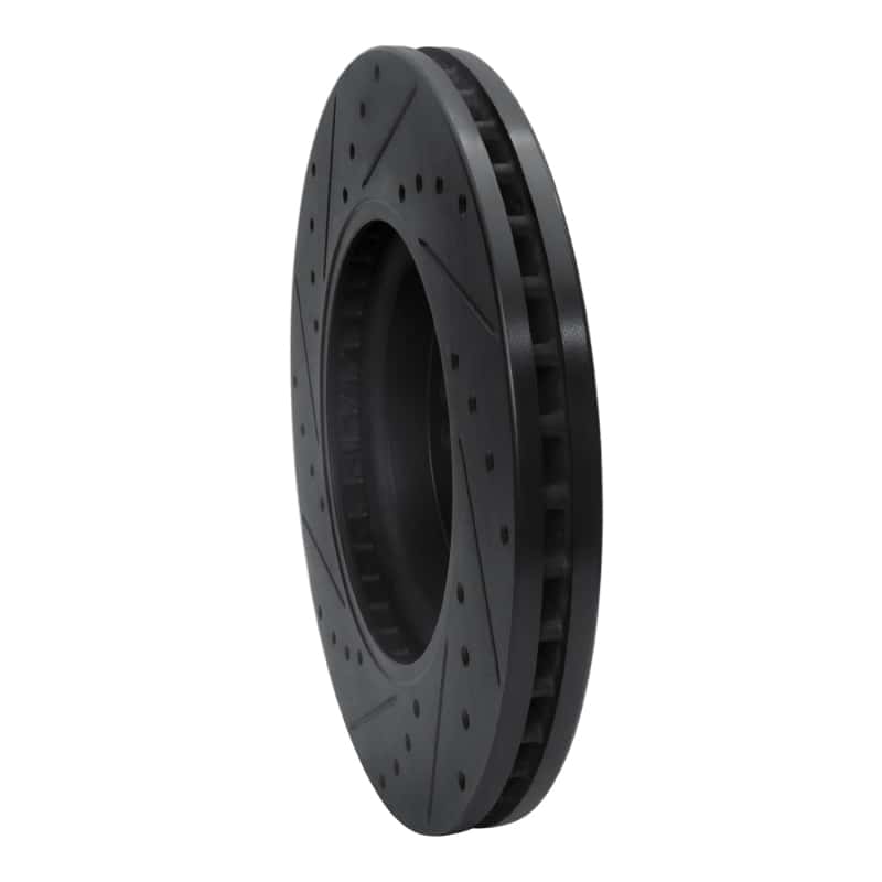 R1 Concepts — R1 06-12 Mercedes-Benz ML500 (USA/Canada) Front Right Drilled & Slotted Black Brake Rotor
R1 Brake Rotor Drill - view 4