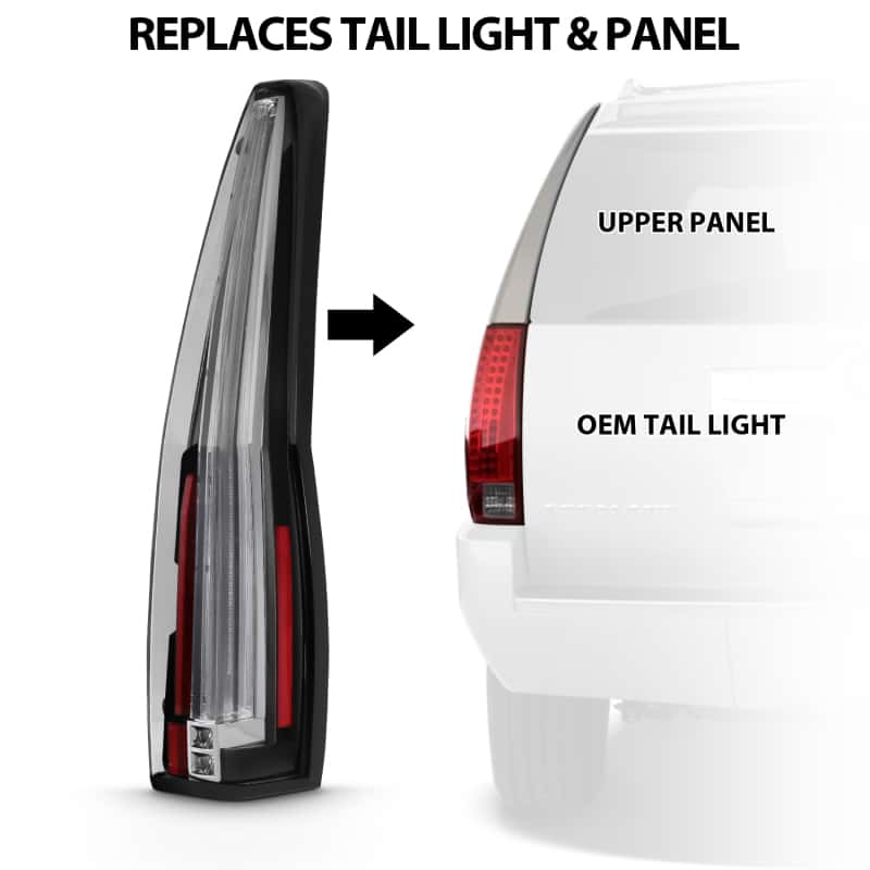 ANZO — ANZO 2007-2014 Cadillac Escalade Led Taillights Red/Clear
Tail Light Set
LED Taillights - view 10