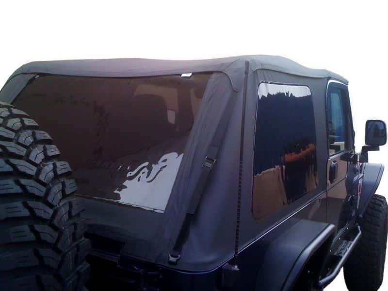 Rampage — Rampage 2004-2006 Jeep Wrangler(TJ) LJ Unlimited Frameless Soft Top Kit - Black Diamond
Frameless Soft Tp Kt
Top-Soft - view 9