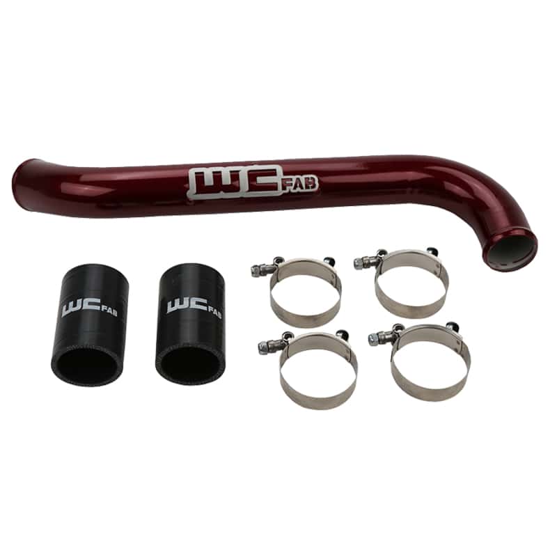 Wehrli — Wehrli 17-19 Chevrolet 6.6L L5P Duramax Upper Coolant Pipe - WCFab Red
Clnt pipe 17-19 RED - view 1