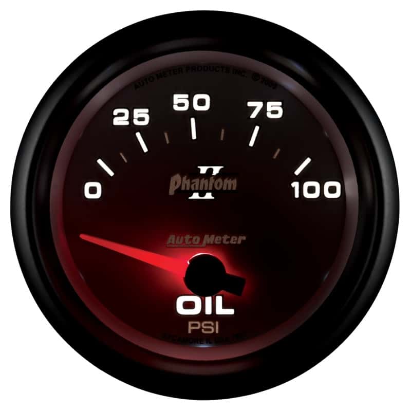 AutoMeter — Autometer Phantom II 2 5/8in 0-100 PSI Short Sweep Electronic Oil Pressure Gauge
2-5/8" OIL PRESS, 0- - view 10