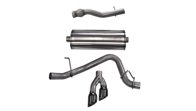 CORSA Performance — Corsa 2015-2020 GMC Yukon Denali XL 6.2L V8 3in Cat-Back Single Side Exit Twin 4in Black Tips
Exhaust - view 2
