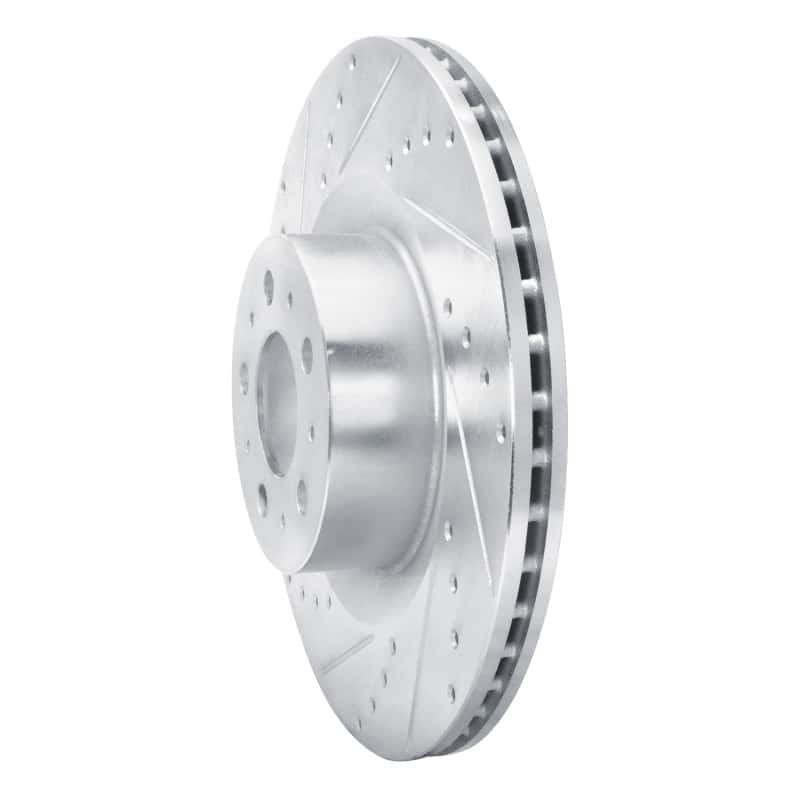 R1 Concepts — R1 20-25 Tesla Model Y Front Left Drilled & Slotted Silver Brake Rotor
R1 Brake Rotor Drill - view 2