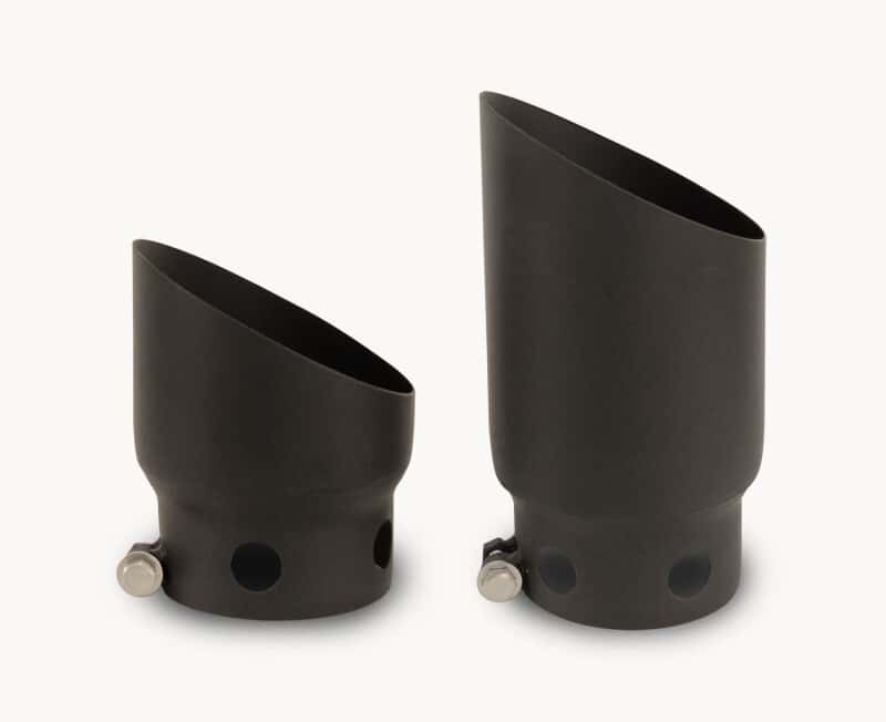 Go Rhino — Go Rhino 08-16 Ford F-250/F-350 Super Duty Exhaust Tip - Black - 2 Tips Set - ID 4in x OD 5in
GR Black Exhaust Tip - view 1