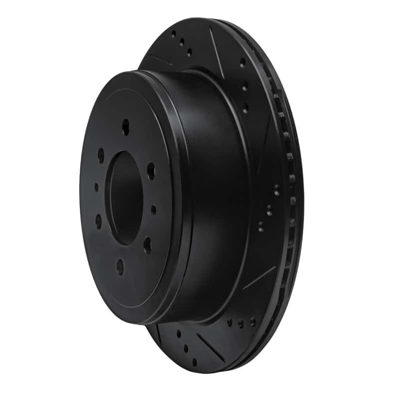 R1 Concepts — R1 04-11 Ford F-150 4WD Rear Right Drilled & Slotted Black Brake Rotor
R1 Brake Rotor Drill - view 2