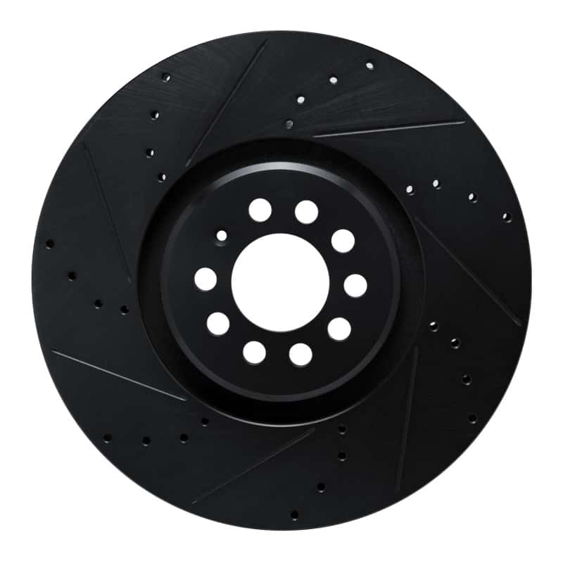 R1 Concepts — R1 04-06 Audi TT Quattro Left Front Drilled & Slotted Black Brake Rotor
R1 Brake Rotor Drill - view 1