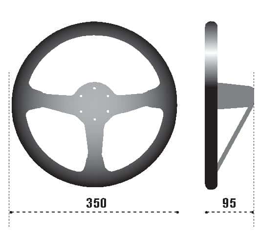 SPARCO — Sparco Steering Wheel 325 Suede Black - view 3