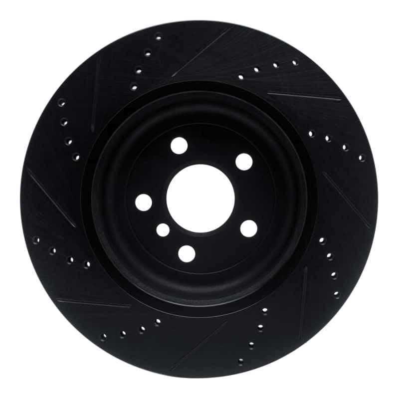 R1 Concepts — R1 17-25 BMW 530I Left Rear Drilled & Slotted Black Brake Rotor
R1 Brake Rotor Drill - view 5