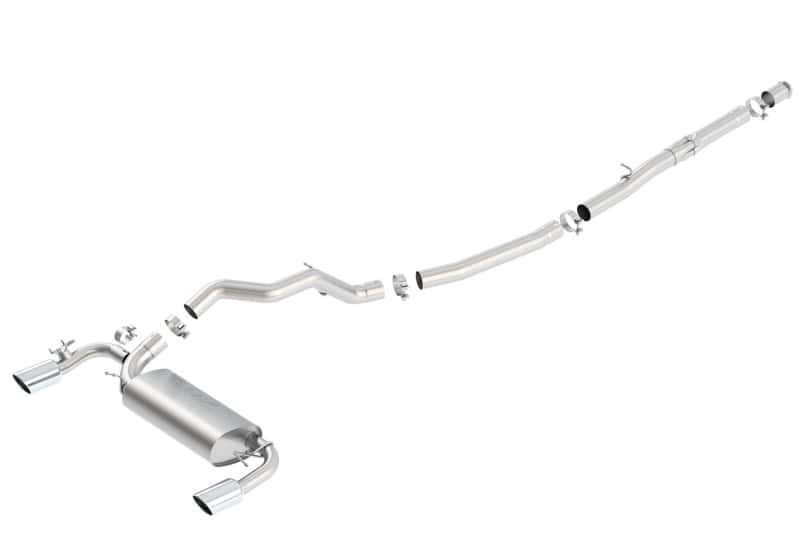 Borla — Borla 16-17 Ford Focus RS 2.3L MT Round Angle-Cut Tips Split Rear Exit ATAK Catback Exhaust
Cat-Back System - view 2