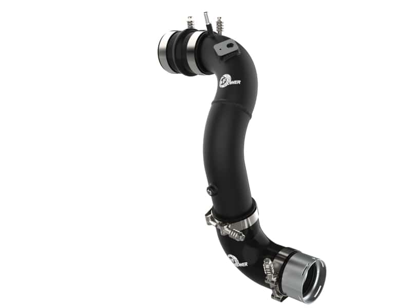 aFe — aFe Power 21-22 Ford Bronco L4-2.3L (t) BladeRunner 3in Aluminum Cold Charge Pipe Black
Cold Charge Pipe - view 1