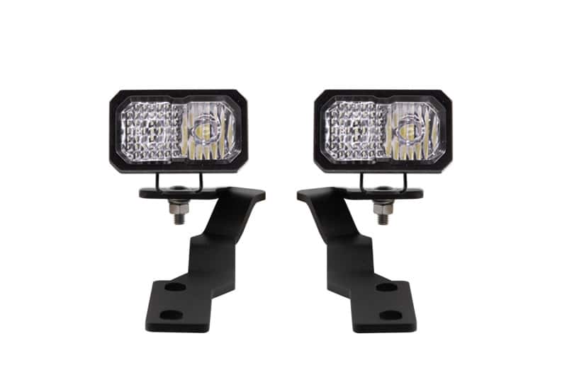 Diode Dynamics — Diode Dynamics 16-21 Toyota Tacoma Stage Series 2in LED Ditch Light Kit Sport - White Combo - view 1
