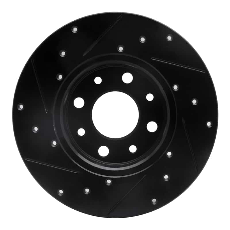 R1 Concepts — R1 13-19 Fiat 500E Rear Right Drilled & Slotted Black Brake Rotor
R1 Brake Rotor Drill - view 5
