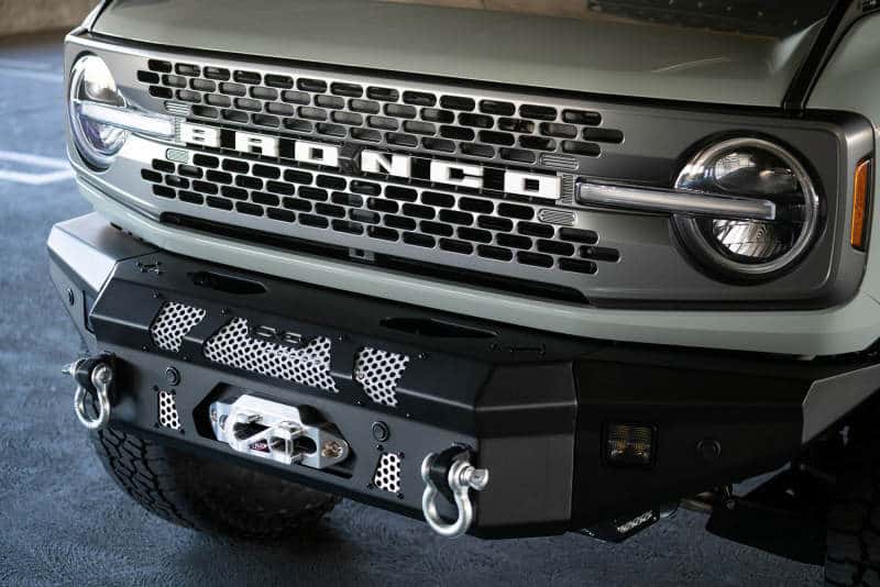 DV8 Offroad — DV8 Offroad 2021+ Ford Bronco Front Bumper Winch Capable w/ Optional Bull Bar/Aux Light Opening - view 28