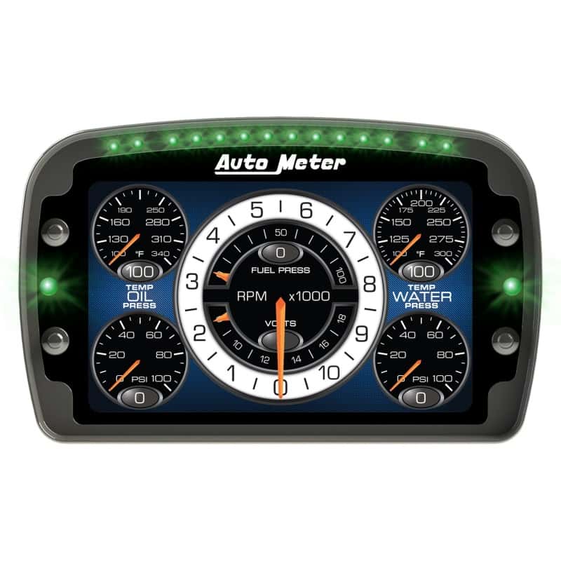 AutoMeter — Autometer Racing Instrument Display Color LCD Including Shift and Alarm Lights Datalogging CD7
LCD COMPETITION DASH - view 1